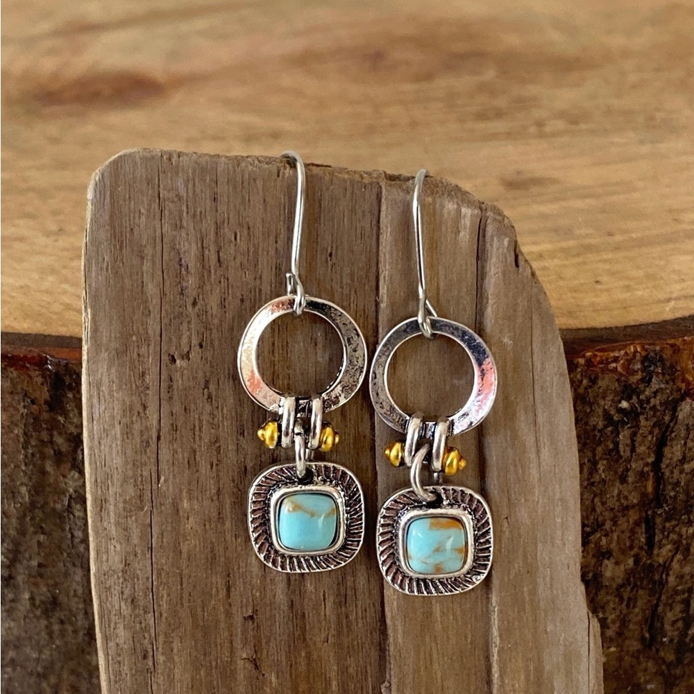 Minimalist Turquoise Earrings